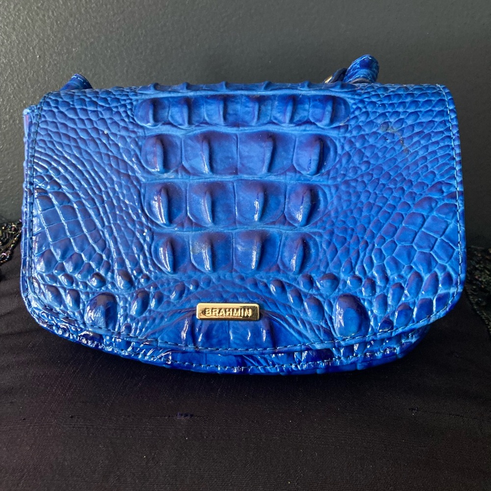 Brahmin Cobalt Blue Adjustable Bag